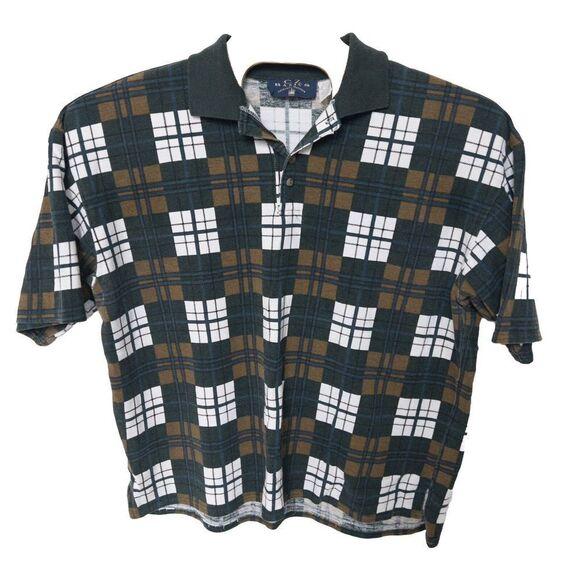 Vintage 1980’s CZ Basics Polo Made In USA Mens XL - Picture 2 of 8